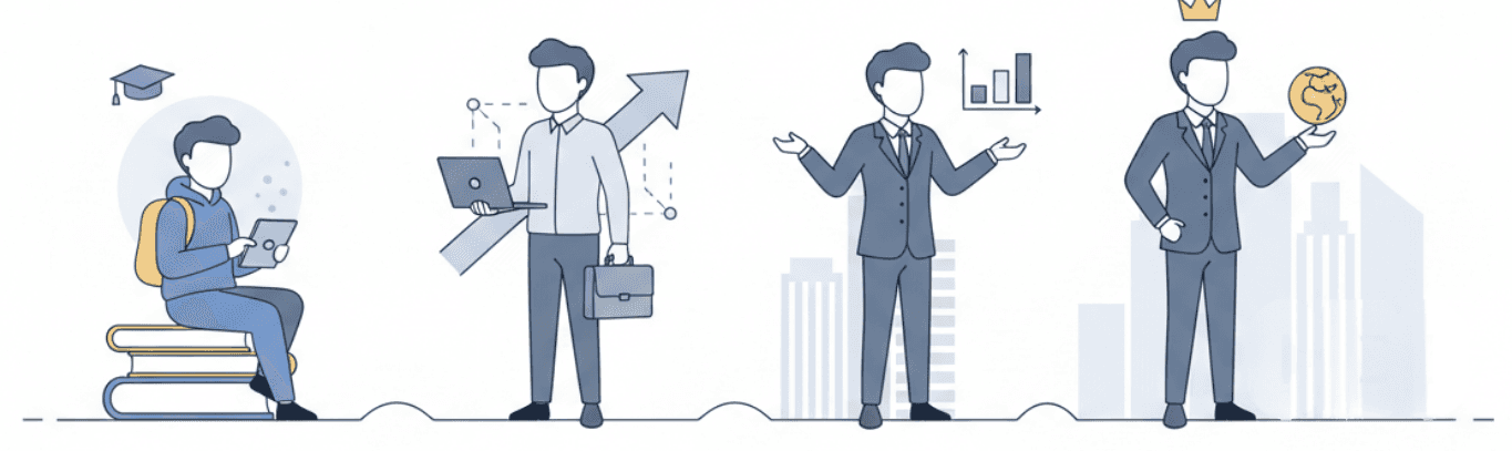 Career growth illustration